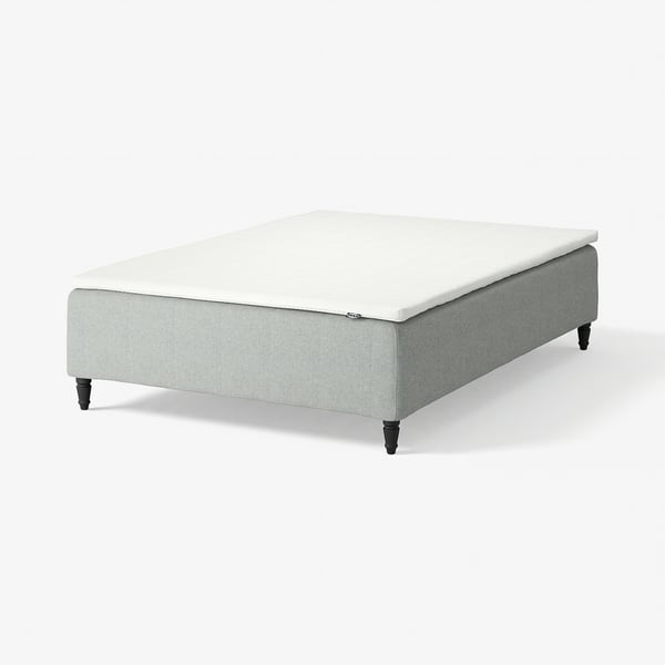 RÅHOLMAR Pocket spring mattress bse, 5 zones, incl leg and mattress pad medium firm/Tibbleby beige/grey Nisseholm, 120x200 cm