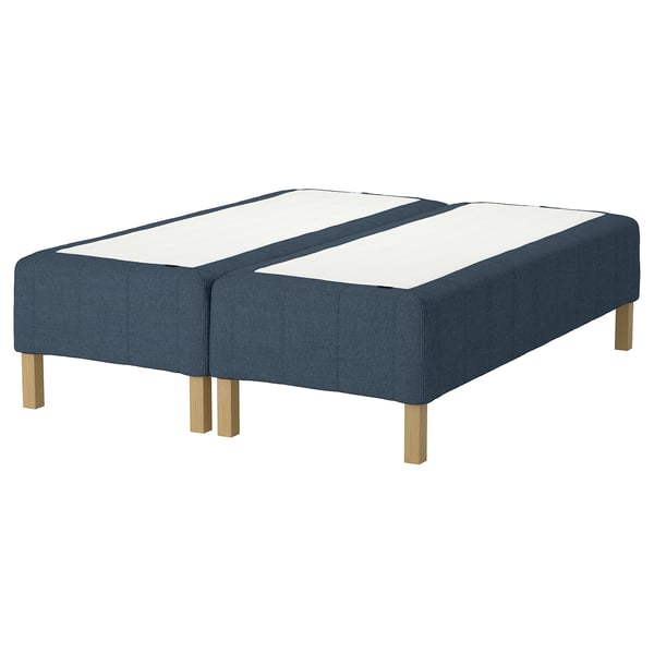 RÅHOLMAR Pocket spring mattress bse, 5 zones, incl leg firm/Kilanda dark blue, 180x200 cm
