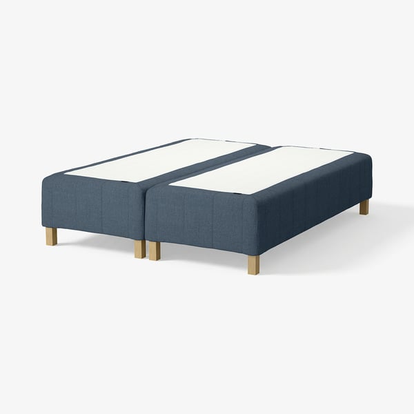 RÅHOLMAR Pocket spring mattress bse, 5 zones, incl leg firm/Kilanda dark blue, 180x200 cm