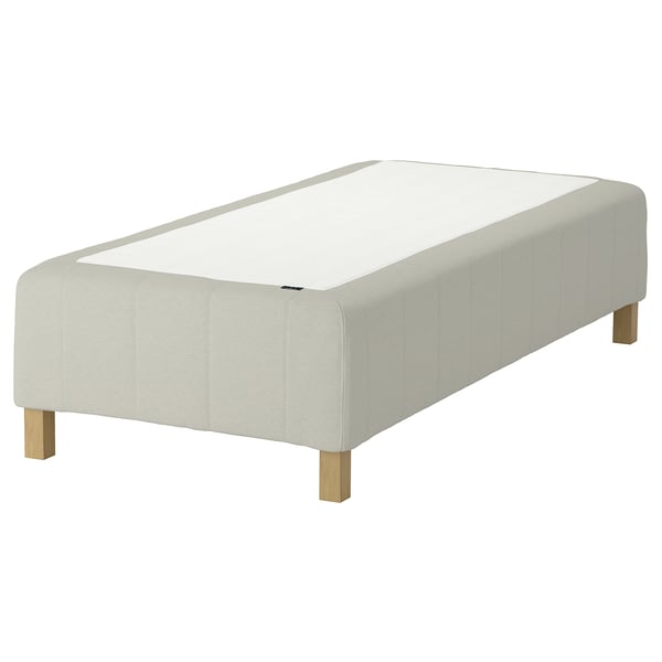 RÅHOLMAR Pocket spring mattress bse, 5 zones, incl leg firm/Knisa light beige, 90x200 cm