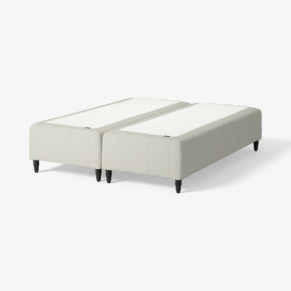 RÅHOLMAR Pocket spring mattress bse, 5 zones, incl leg firm/Knisa light beige, 160x200 cm