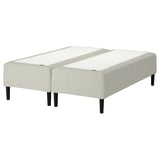 RÅHOLMAR Pocket spring mattress bse, 5 zones, incl leg medium firm/Knisa light beige, 160x200 cm