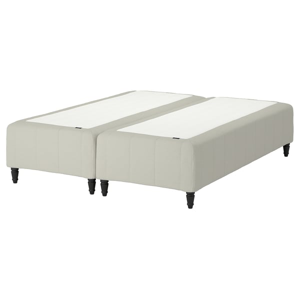 RÅHOLMAR Pocket spring mattress bse, 5 zones, incl leg medium firm/Knisa light beige, 180x200 cm