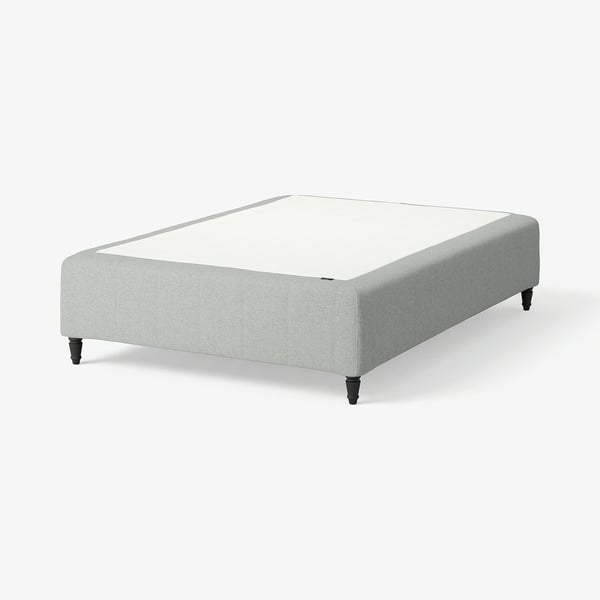 RÅHOLMAR Pocket spring mattress bse, 5 zones, incl leg medium firm/Tibbleby beige/grey, 140x200 cm