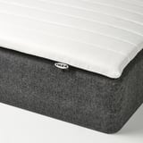 RANDÅSEN Bonnell spring mattress base, incl mattress pad medium firm/Bremanger grey Näsfjället, 90x200 cm