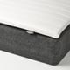 RANDÅSEN Bonnell spring mattress base, incl mattress pad medium firm/Bremanger grey Näsfjället, 90x200 cm
