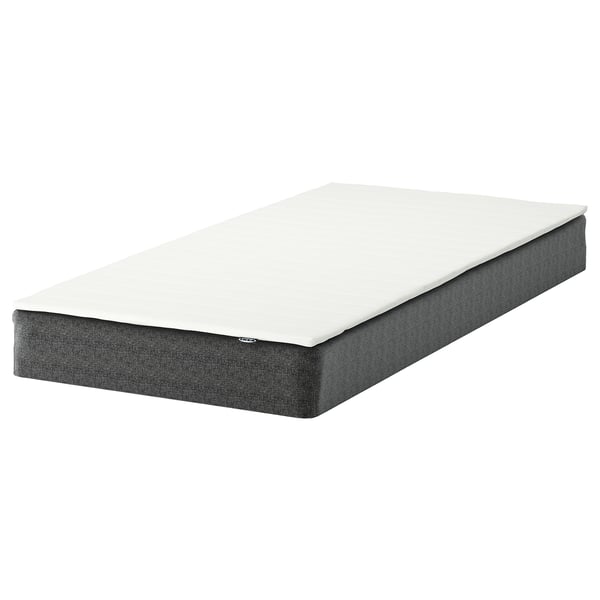 RANDÅSEN Bonnell spring mattress base, incl mattress pad medium firm/Bremanger grey Nopakte, 90x200 cm