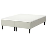 RENFJÄLLET Pocket spring mattress base, incl leg and mattress pad firm/Knisa light beige Nisseholm, 160x200 cm