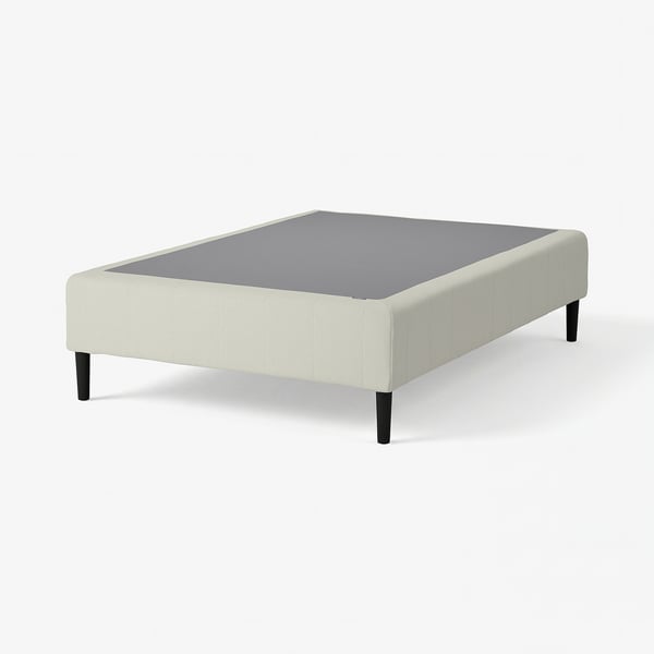RENFJÄLLET Pocket spring mattress base, incl leg medium firm/Knisa light beige, 120x200 cm