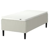 RISHÖJDEN Pocket spring mattress bse, 7 zones, incl leg and mattress pad firm/Knisa light beige Nyläget, 80x200 cm