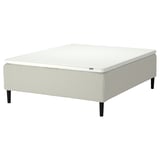 RISHÖJDEN Pocket spring mattress bse, 7 zones, incl leg and mattress pad medium firm/Knisa light beige Nyläget, 180x200 cm