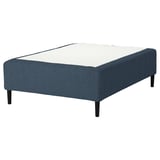 RISHÖJDEN Pocket spring mattress bse, 7 zones, incl leg firm/Kilanda dark blue, 120x200 cm