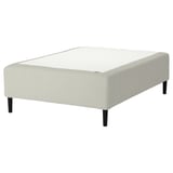 RISHÖJDEN Pocket spring mattress bse, 7 zones, incl leg firm/Knisa light beige, 120x200 cm