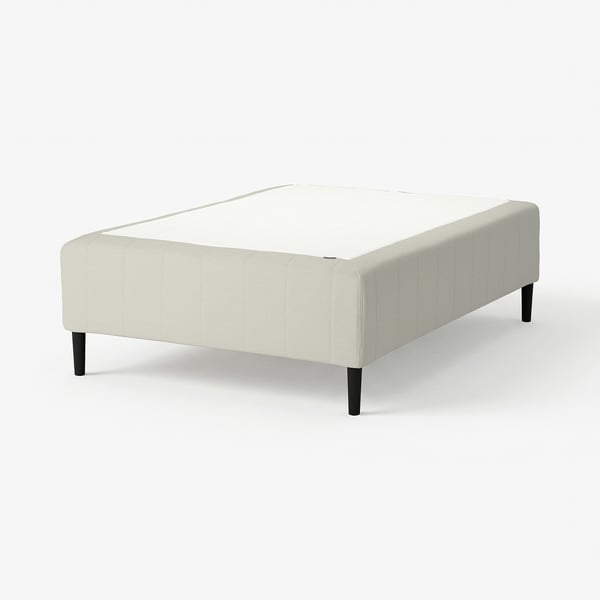 RISHÖJDEN Pocket spring mattress bse, 7 zones, incl leg firm/Knisa light beige, 140x200 cm