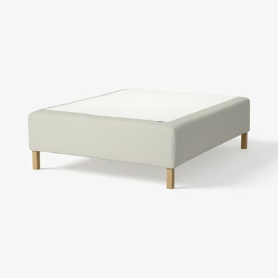 RISHÖJDEN Pocket spring mattress bse, 7 zones, incl leg firm/Knisa light beige, 160x200 cm