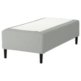 RISHÖJDEN Pocket spring mattress bse, 7 zones, incl leg firm/Tibbleby beige/grey, 80x200 cm