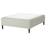 RISHÖJDEN Pocket spring mattress bse, 7 zones, incl leg medium firm/Knisa light beige, 180x200 cm