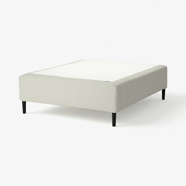RISHÖJDEN Pocket spring mattress bse, 7 zones, incl leg medium firm/Knisa light beige, 160x200 cm