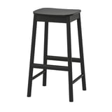 RÖNNINGE Bar stool, black, 75 cm