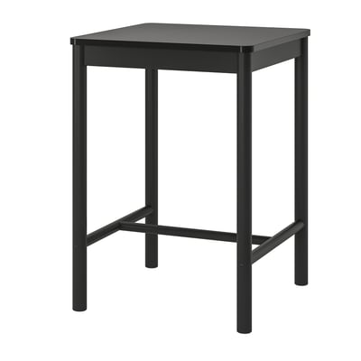 RÖNNINGE Bar table, black, 75x75 cm