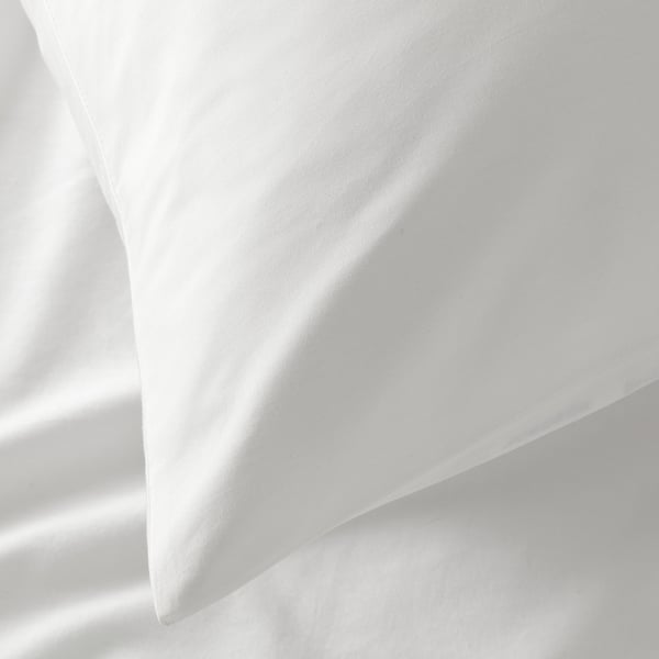 RÖNNVECKMAL Pillowcase, white, 70x100 cm