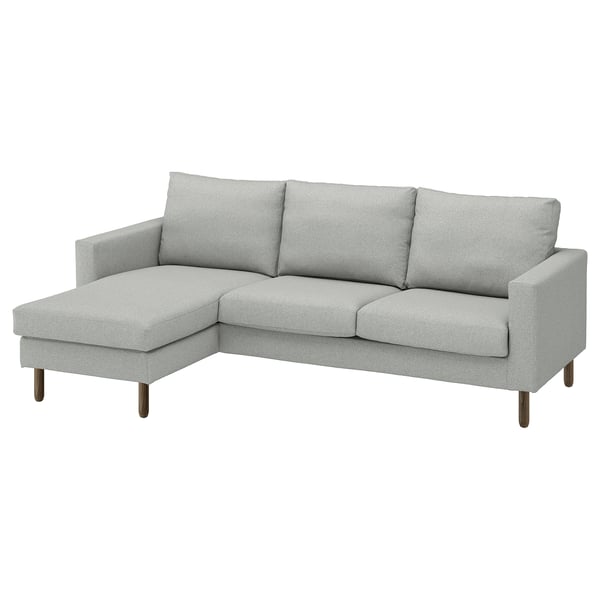 SALTSJÖBADEN 3-seat sofa with chaise longue, Tonerud grey