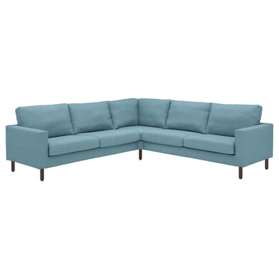 SALTSJÖBADEN Corner sofa, 4-seat, Fridtuna dark grey-blue