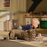 SANDLÖPARE Soft toy, cheetah/beige, 50 cm