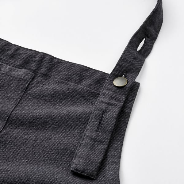 SANDVIVA Apron, dark grey, 69x85 cm