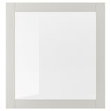 SINDVIK Glass door, light grey/clear glass, 60x64 cm