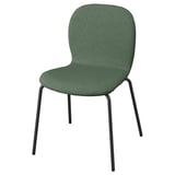 SKÅLSTA Chair, Knäbäck grey-green/tubular metal/black-grey