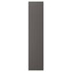 SKATVAL Door with hinges, dark grey, 40x180 cm