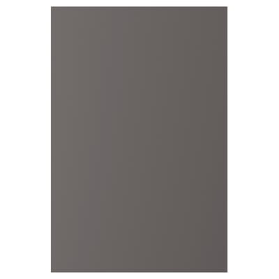 SKATVAL Door with hinges, dark grey, 40x60 cm