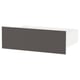 Option: SKATVAL Drawer, white/dark grey, 60x42x20 cm