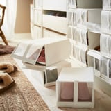 SKUBB Shoe box, white, 22x34x16 cm