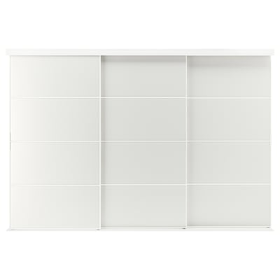 SKYTTA / TJÖRHOM Sliding door combination, white/white, 301x205 cm
