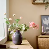 SMYCKA Artificial flower, in/outdoor Chrysanthemums/orange, 75 cm