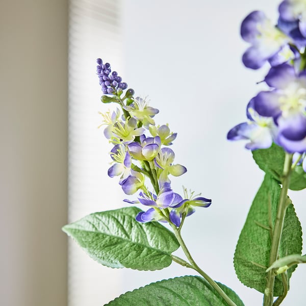 SMYCKA Artificial flower, in/outdoor mullein/blue, 79 cm