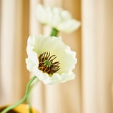SMYCKA Artificial flower, in/outdoor Poppy/white, 51 cm