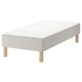 SNARUM Sprung base incl. mattress pad, medium firm beige/Nopakte white, 90x200 cm