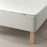 SNARUM Sprung base incl. mattress pad, medium firm beige/Nopakte white, 140x200 cm
