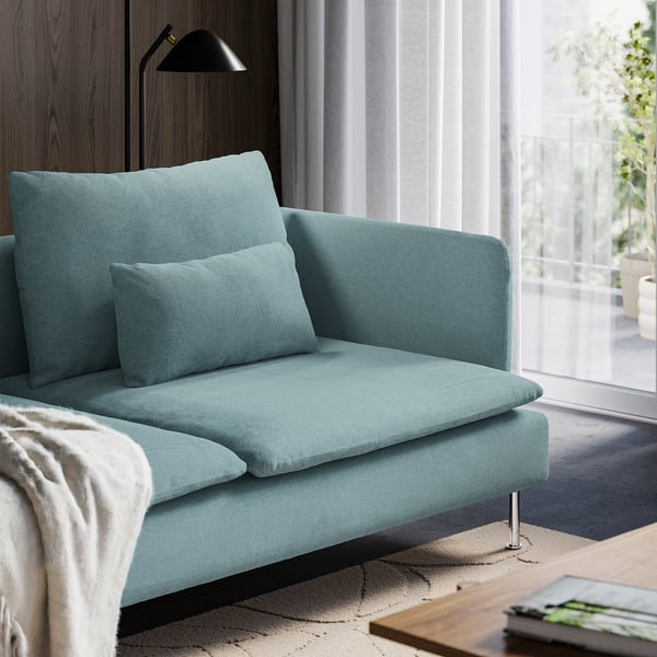 SÖDERHAMN 3-seat sofa, Fridtuna dark grey-blue