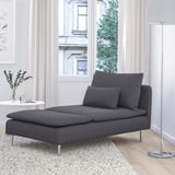 SÖDERHAMN Chaise longue, Gunnared medium grey
