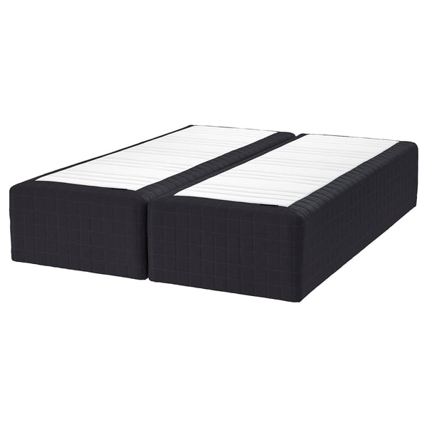 STAVANGER Wooden base spr mattress, medium firm/anthracite, 160x200 cm
