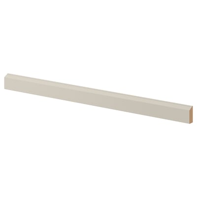STENSUND Contoured deco strip/moulding, beige, 221x3 cm