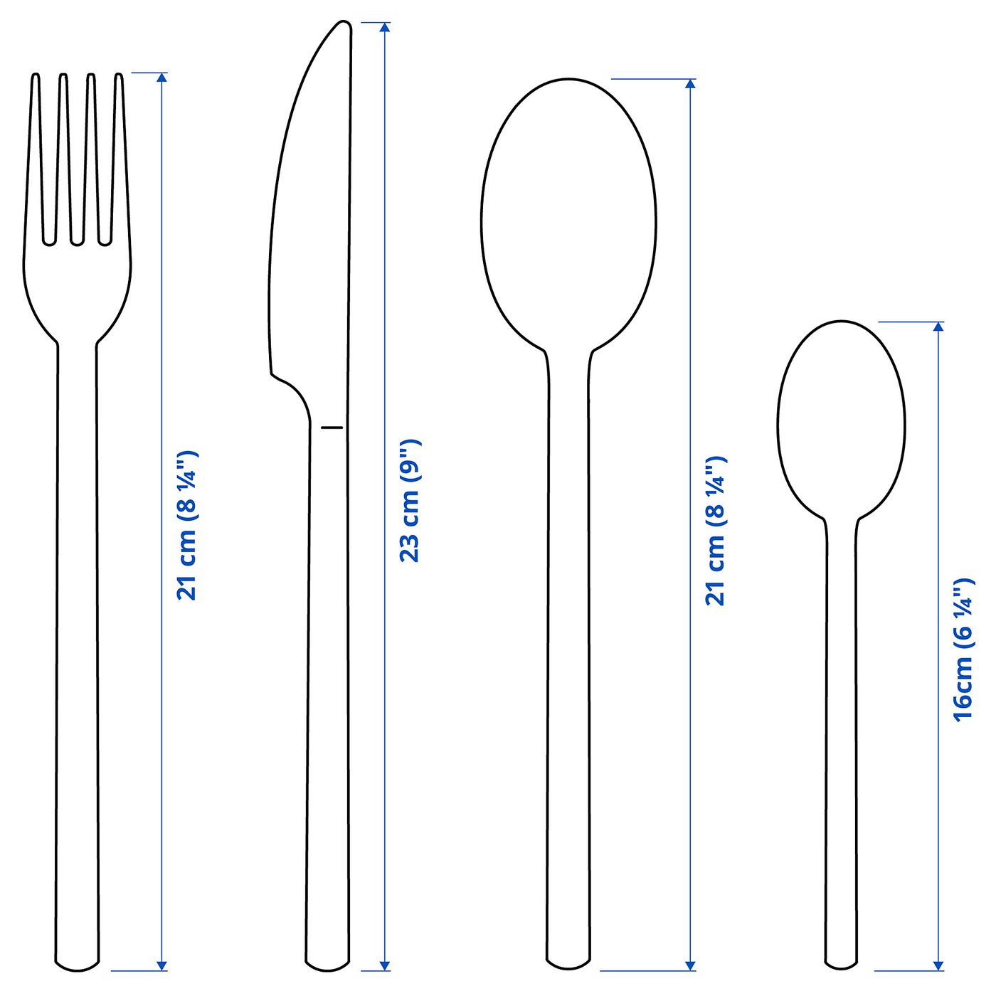 STOCKHOLM 2025 24-piece cutlery set, black - IKEA Norway