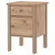 STOREMOLLA Bedside table, grey-brown stained, 50x50x72 cm