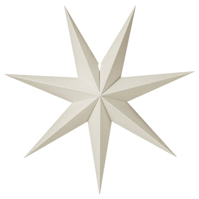 White star-shaped wall lamp with pointed edges.