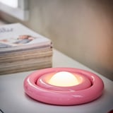 STRÅLA LED decorative table lamp, plastic/battery-operated pink