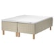 STUVLAND Sprung base incl. mattress pad, medium firm natural/Nästaberg white, 160x200 cm